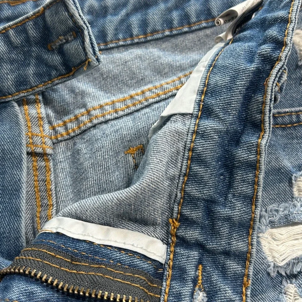 SHEIN distressed denim